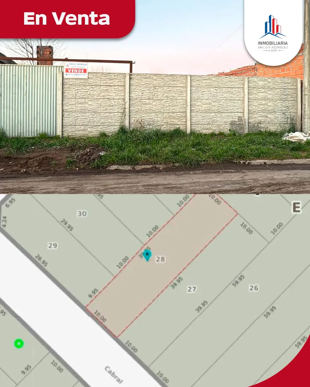 lote en Cabral 2300, , Tandil en venta a USD 25.000